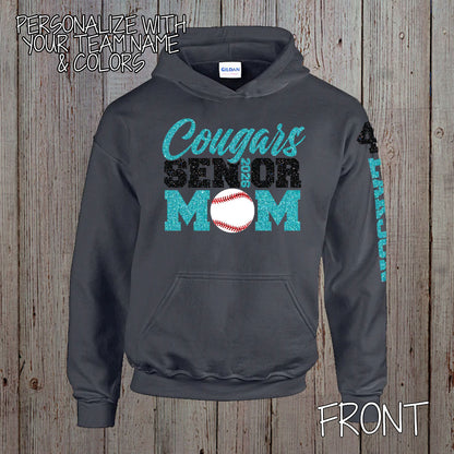 custom baseball senior mom sweatshirt 