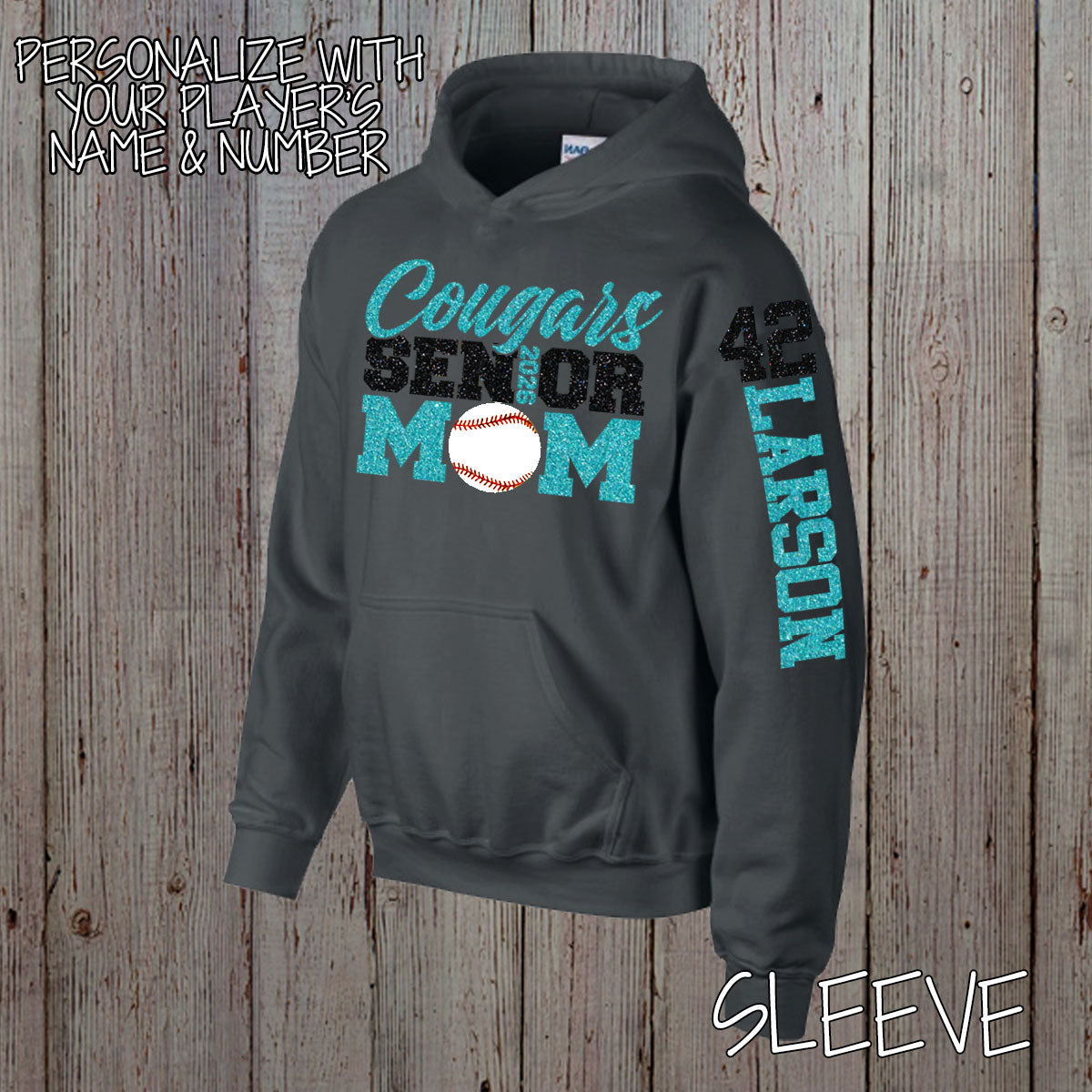custom baseball senior mom sweatshirt 