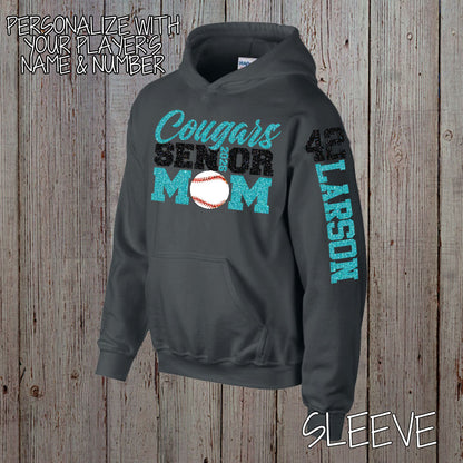 custom baseball senior mom sweatshirt 