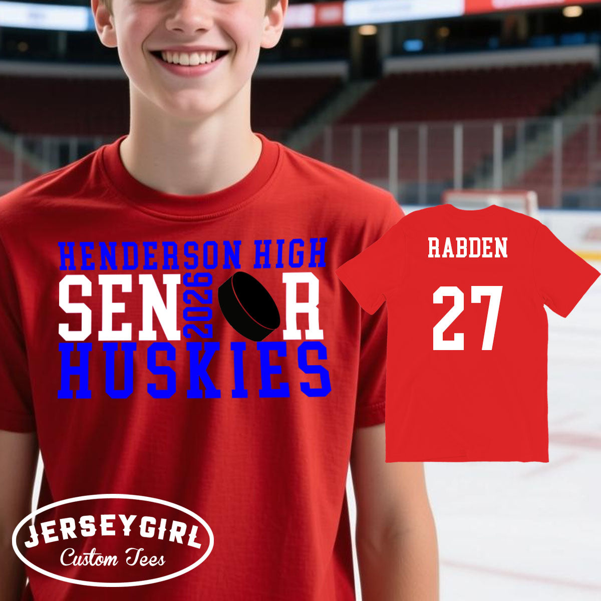 custom hockey senior shirt