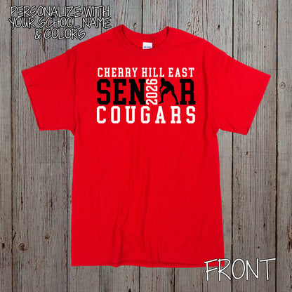 personalized senior wrestling shirt