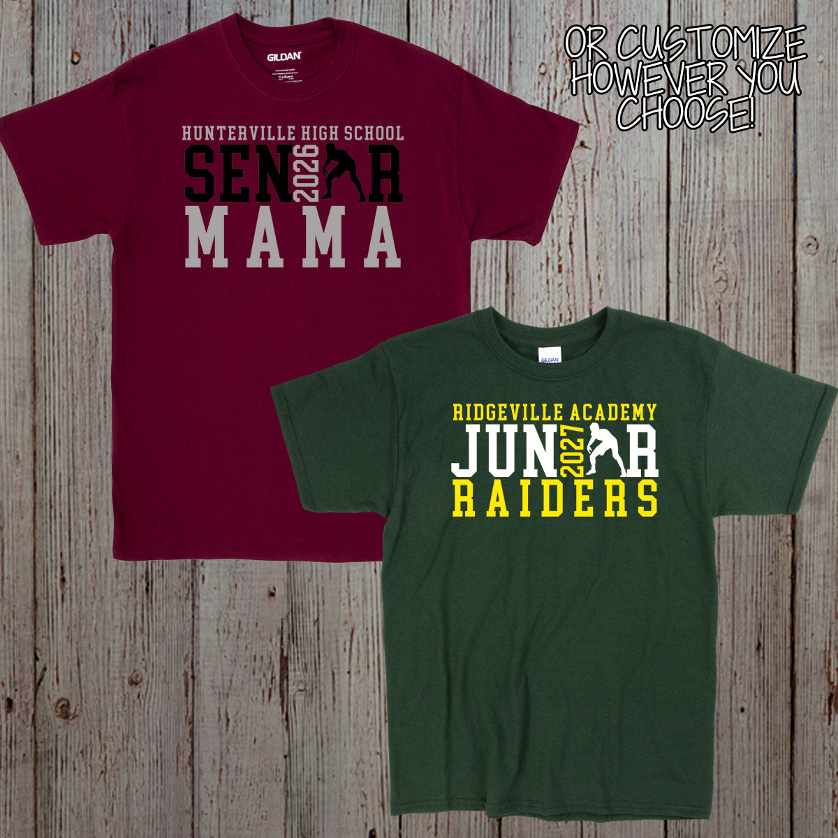 personalized senior wrestling shirt