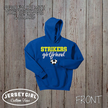 custom soccer girlfriend hoodie