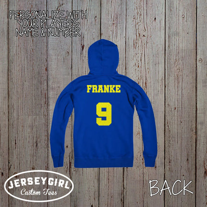 custom soccer girlfriend hoodie