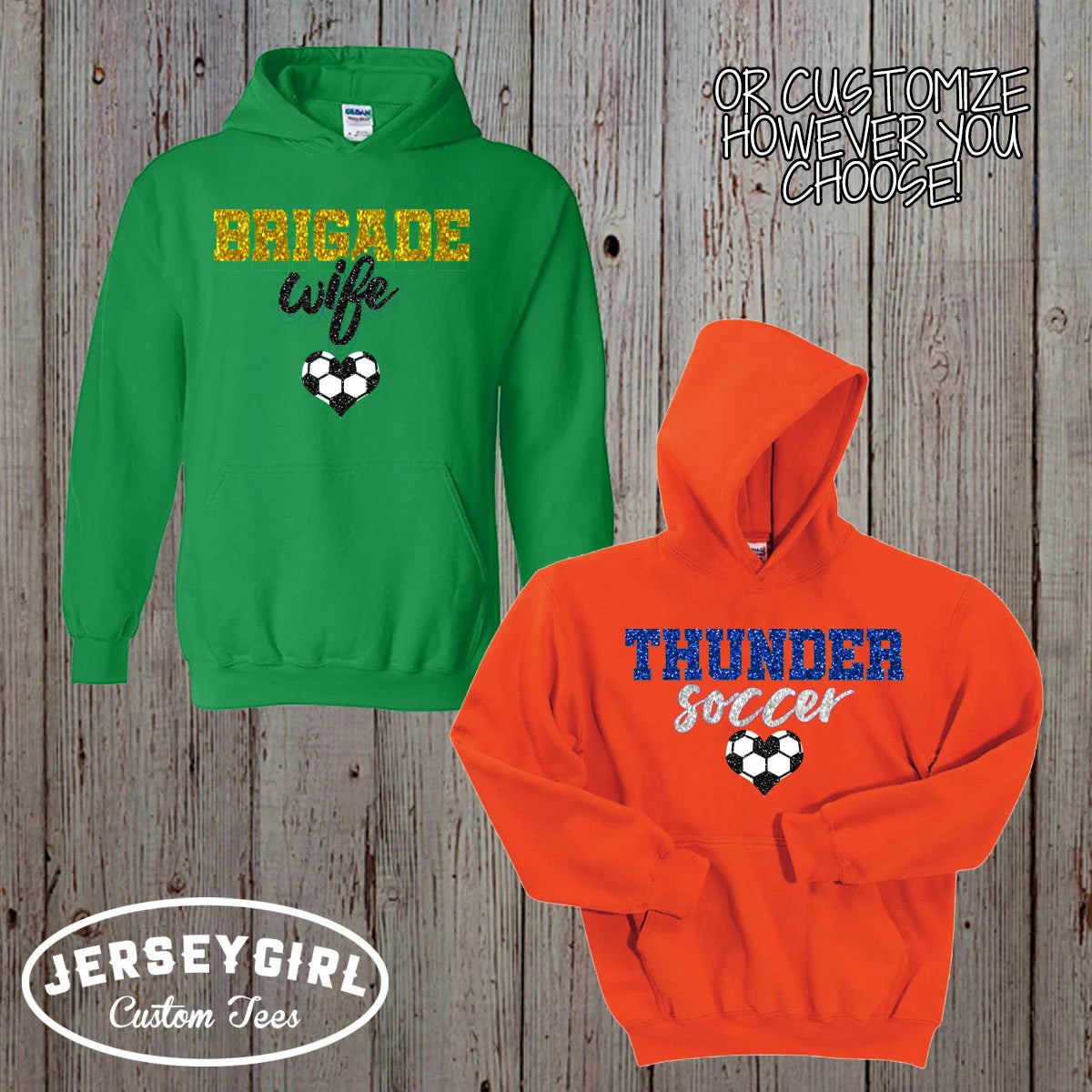 custom soccer girlfriend hoodie
