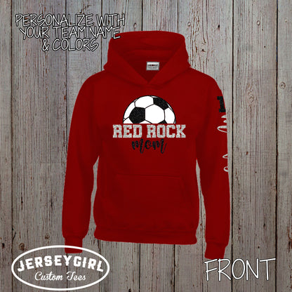 custom glitter soccer mom sweatshirt