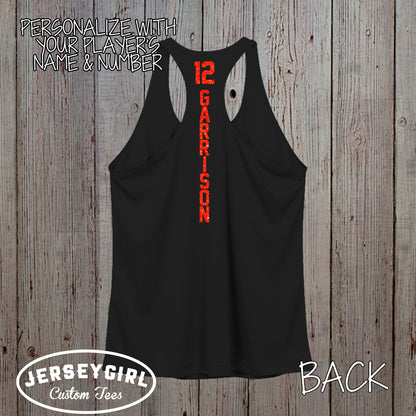 custom glitter soccer tank top