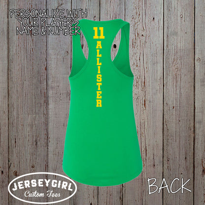 custom softball mom tank top