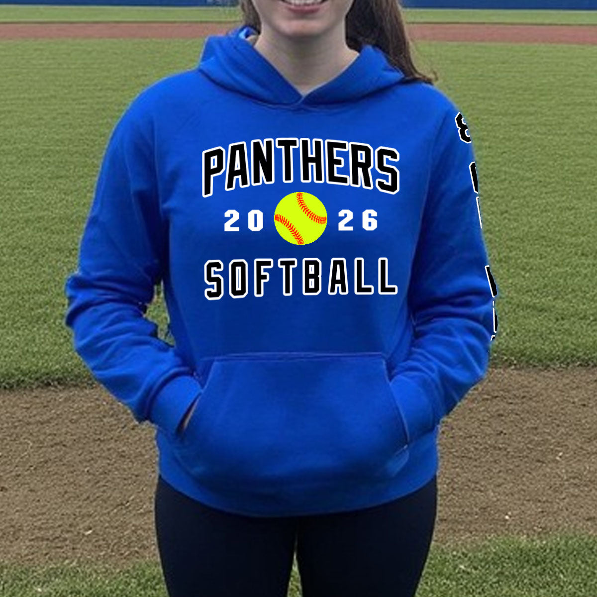 custom softball team hoodies
