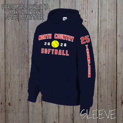 custom softball team hoodies