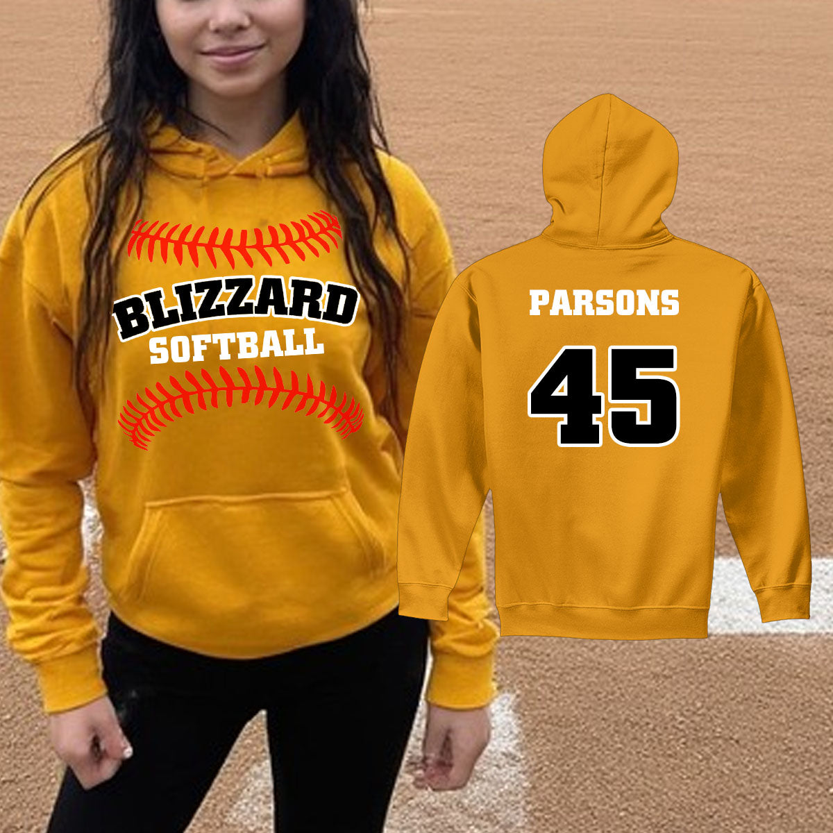 custom softball team sweatshirts