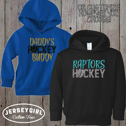 custom toddler hockey sister hoodie