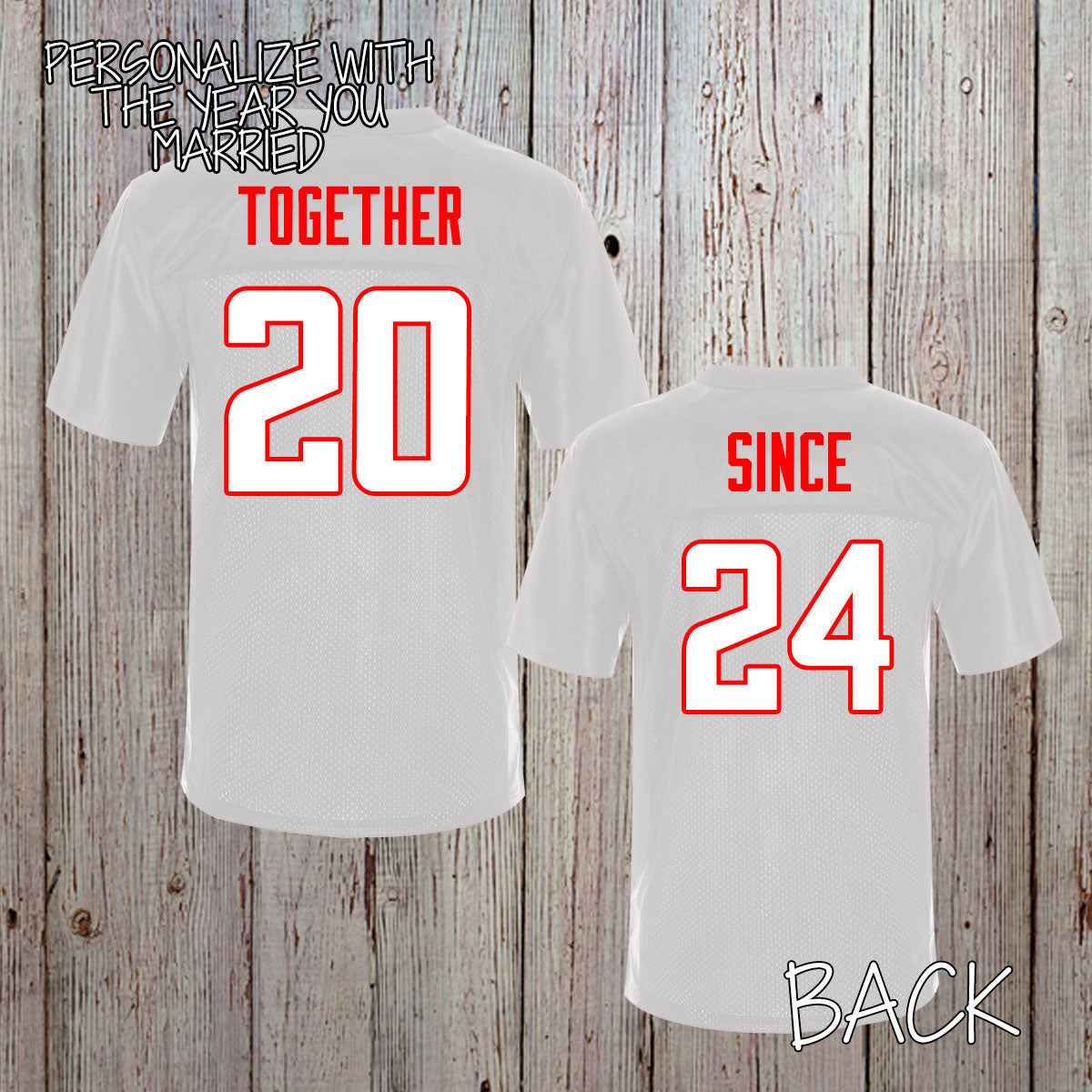 custom together since football jerseys