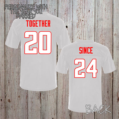 custom together since football jerseys
