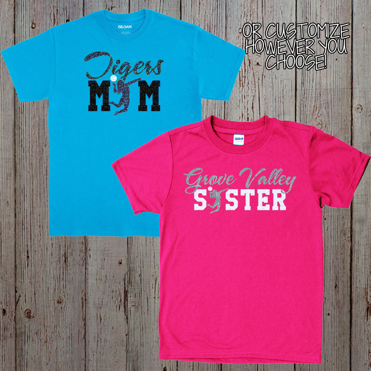 custom volleyball aunt shirt