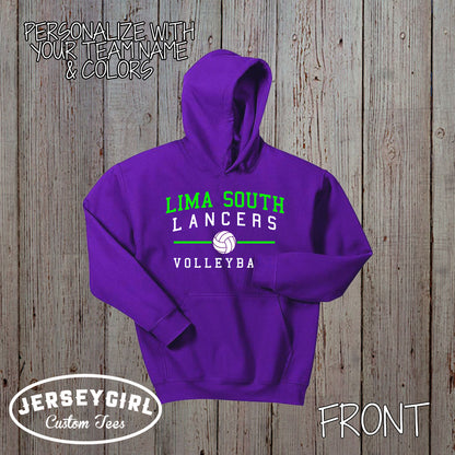 custom volleyball team hoodies