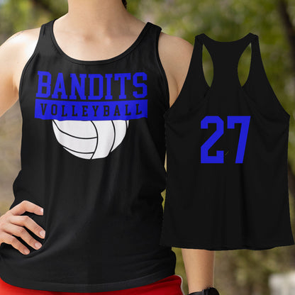 custom volleyball team tank tops