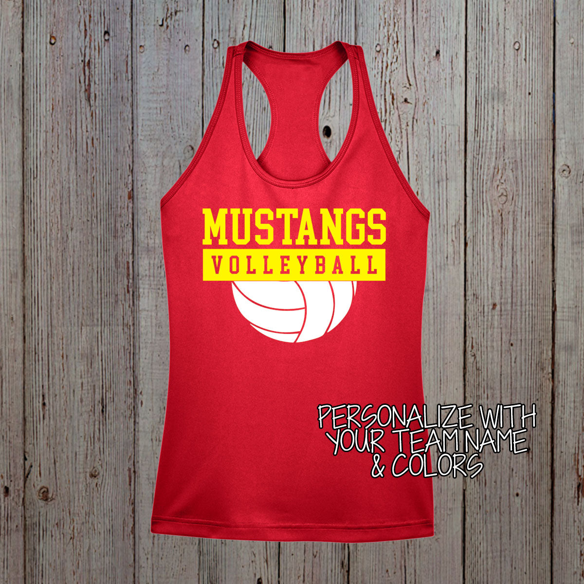 custom volleyball team tank tops