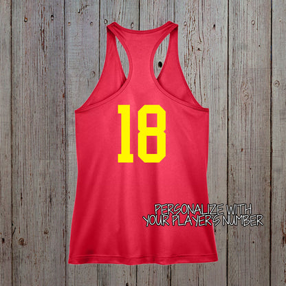 custom volleyball team tank tops