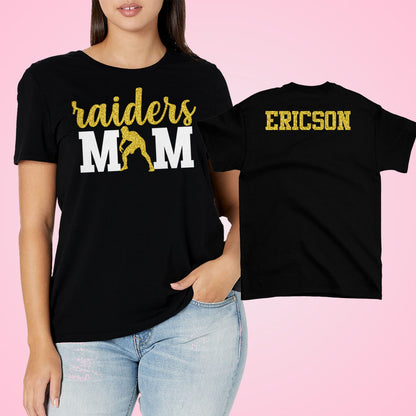 custom wrestling mom shirt with wrestler's name