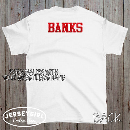 custom wrestling mom shirt with wrestler's name