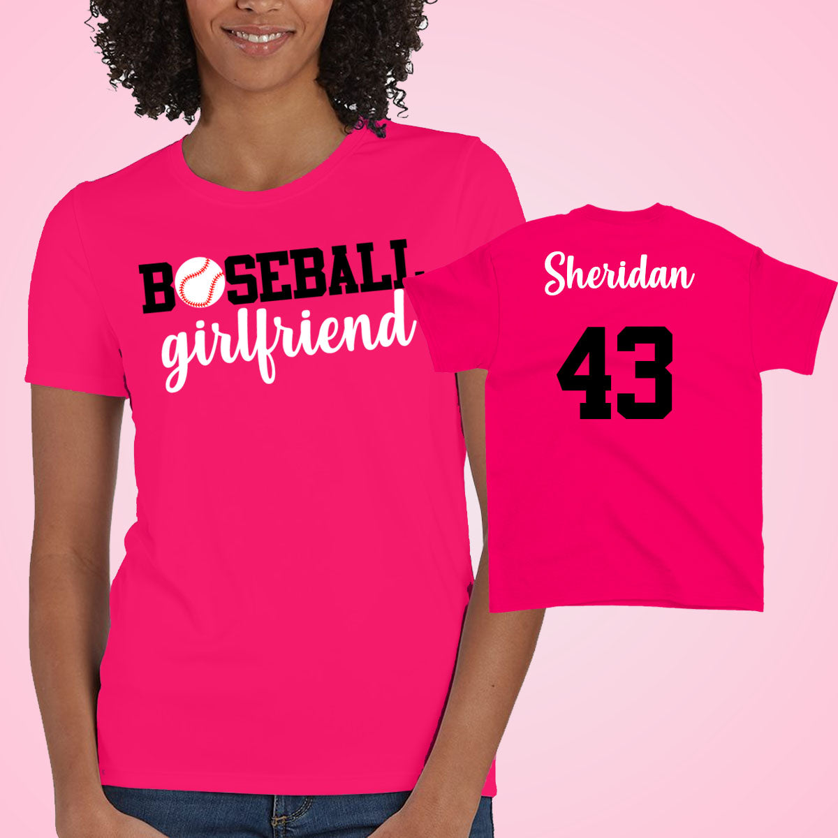 custom baseball girlfriend shirt