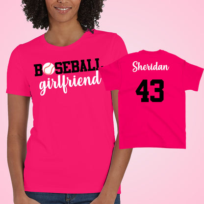 custom baseball girlfriend shirt