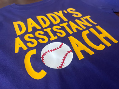 Daddy’s Assistant Coach baseball shirt