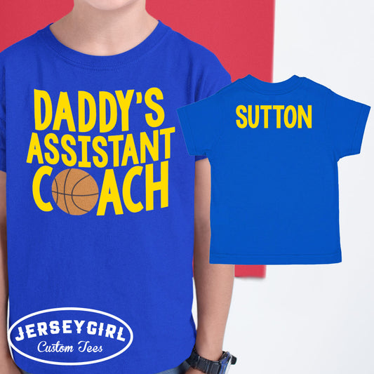 daddy's assistant coach basketball shirt