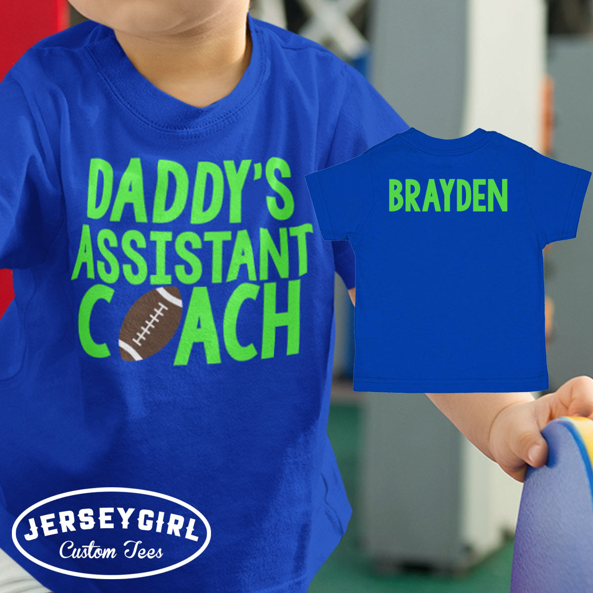 Daddy's Assistant Coach football shirt