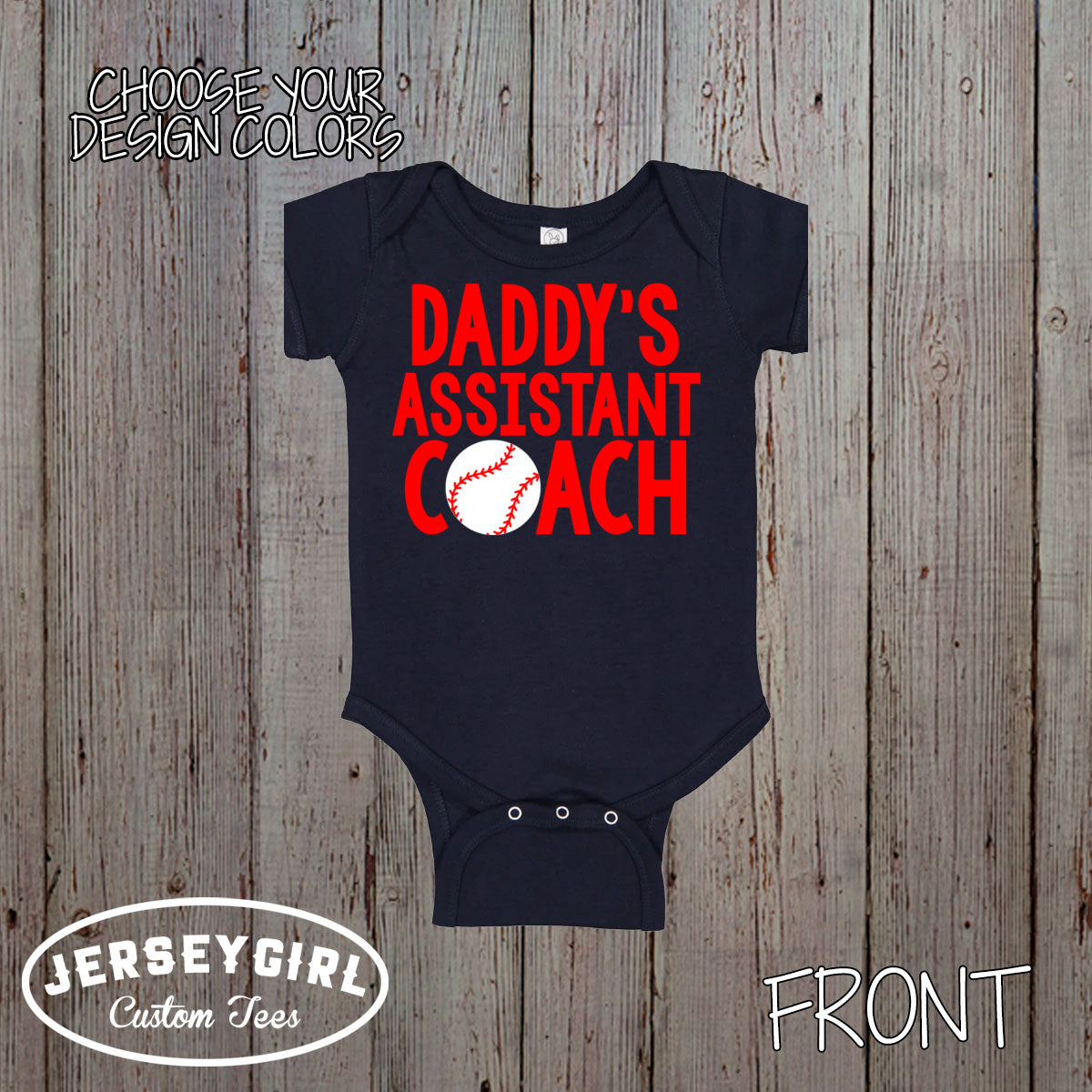 daddy's assistant coach baseball shirt