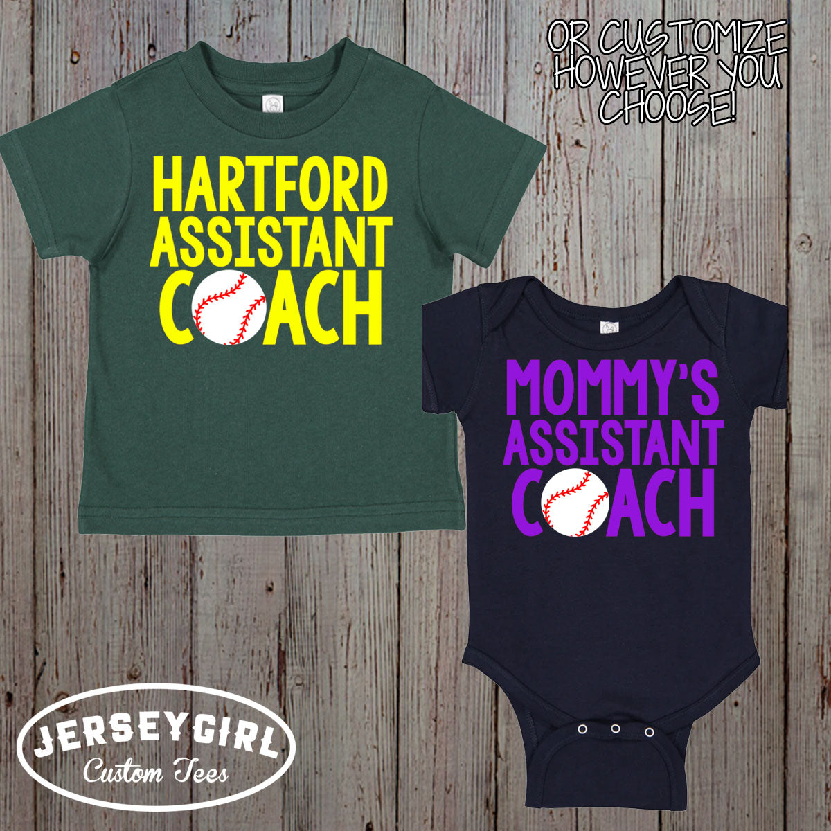daddy's assistant coach baseball shirt