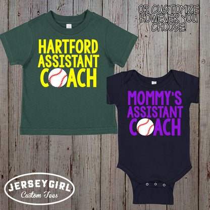 daddy's assistant coach baseball shirt
