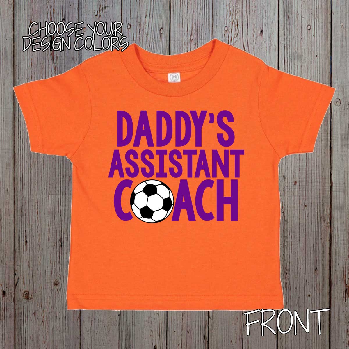 Daddy's Assistant Coach soccer baby bodysuit / toddler shirt