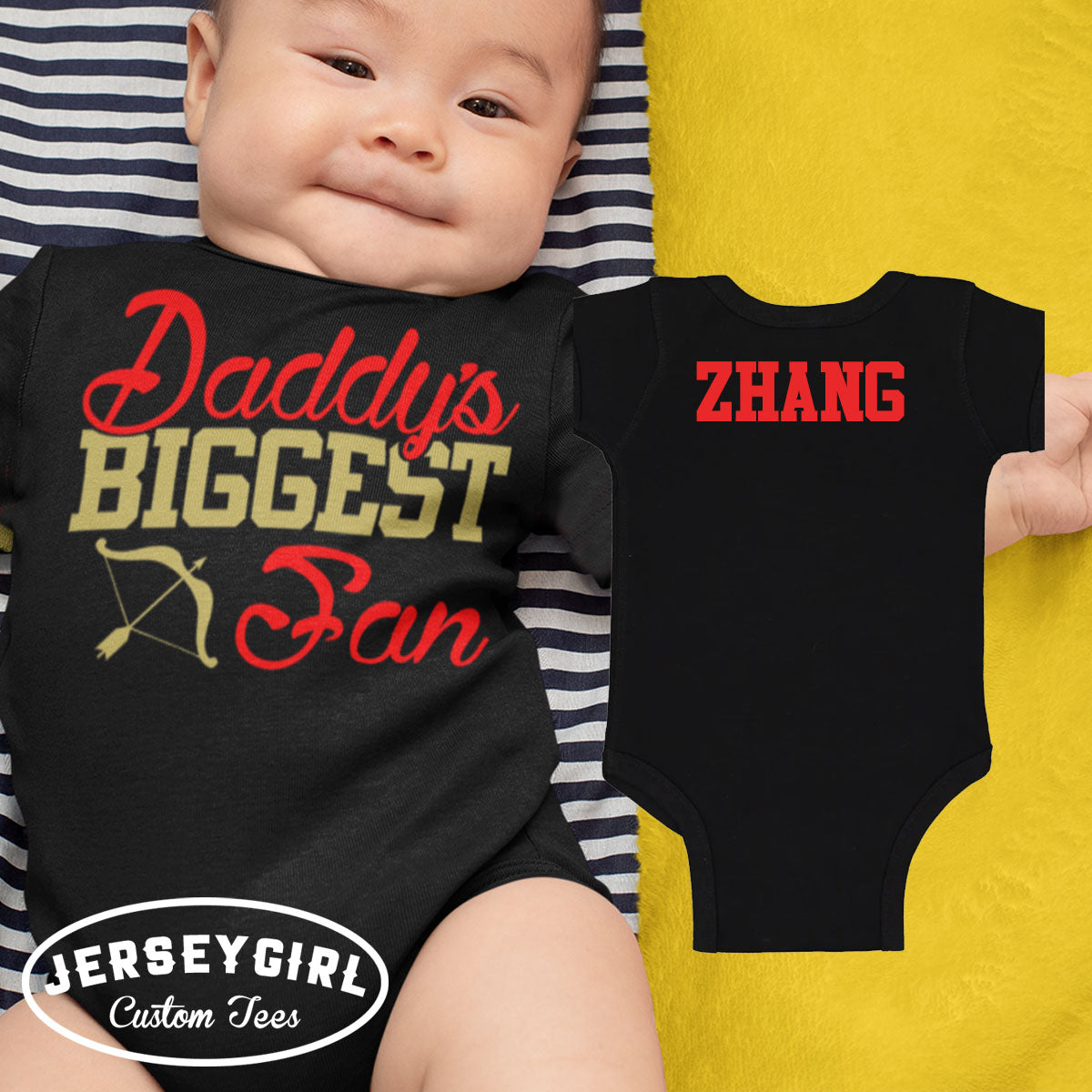 daddy's biggest fan archery shirt