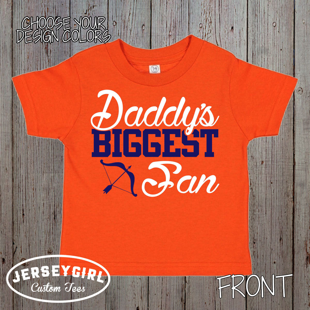 daddy's biggest fan archery shirt