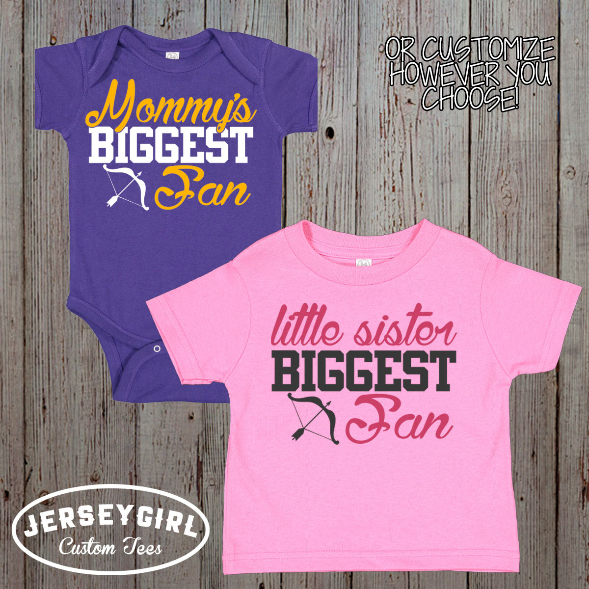 daddy's biggest fan archery shirt