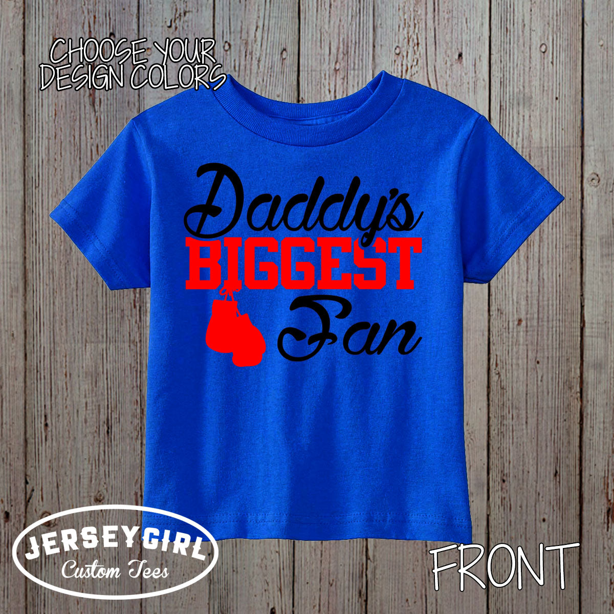 daddy's biggest fan boxing bodysuit