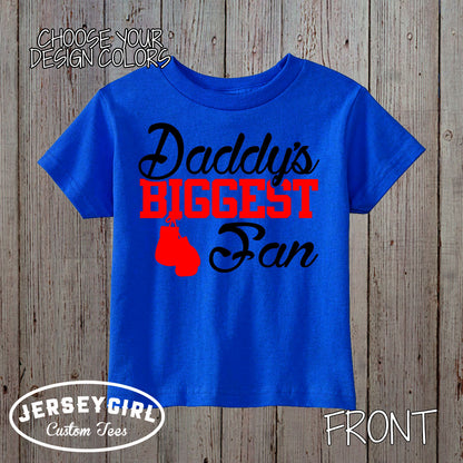 daddy's biggest fan boxing bodysuit