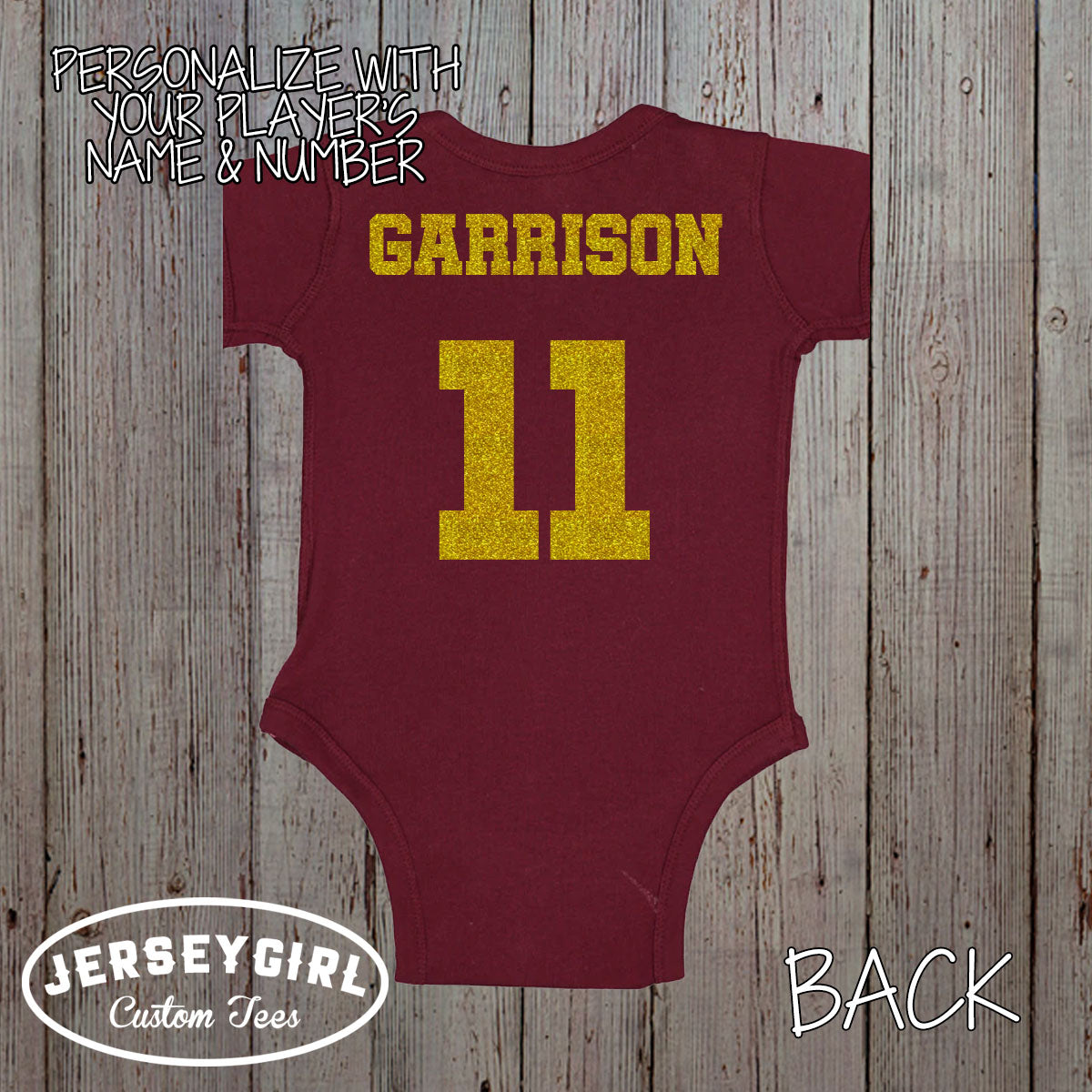 Glitter Daddy's Biggest Fan Football Bodysuit / Shirt