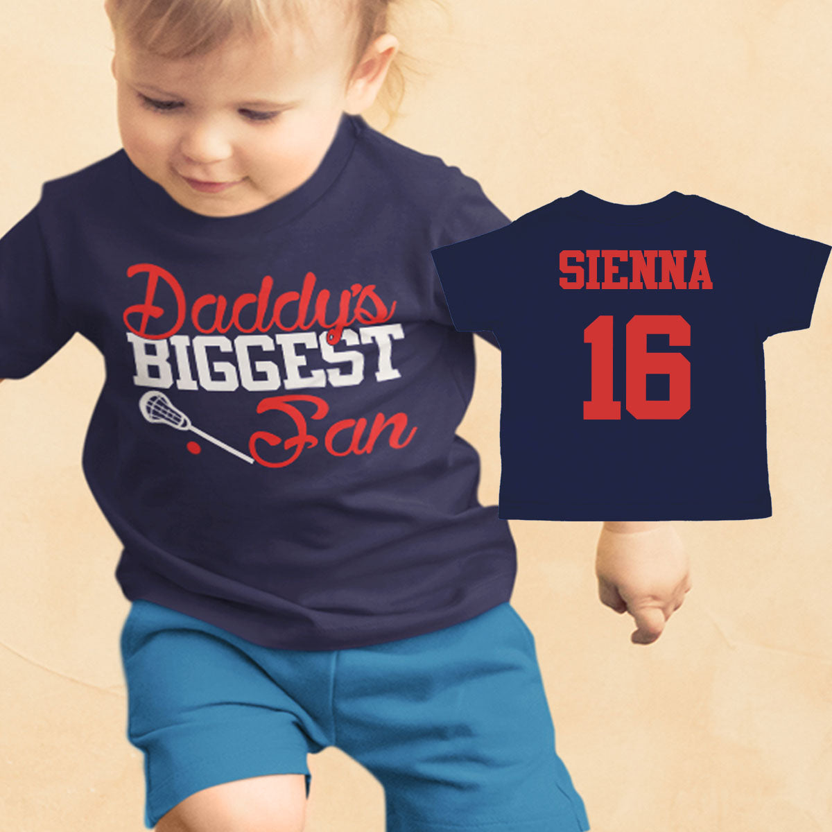 Daddy's Biggest Fan lacrosse shirt