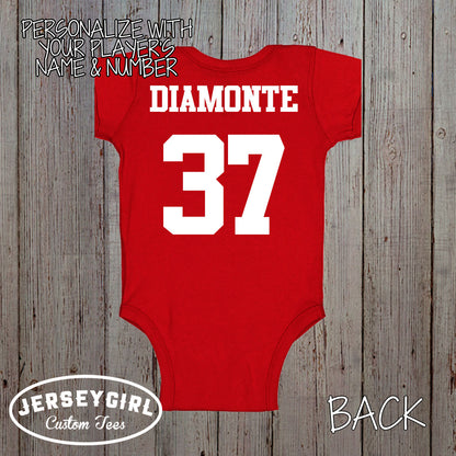 daddy's biggest fan lacrosse bodysuit / toddler shirt