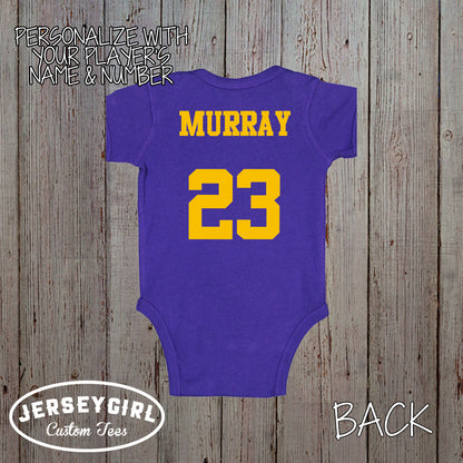 Custom Daddy's Biggest Fan Rugby bodysuit / toddler shirt