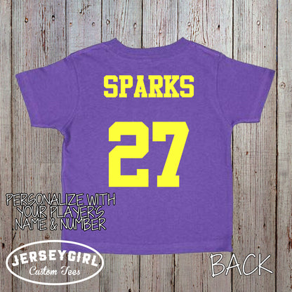 custom Daddy's Biggest Fan soccer bodysuit / toddler shirt