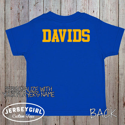 custom daddy's biggest fan tennis bodysuit / toddler shirt