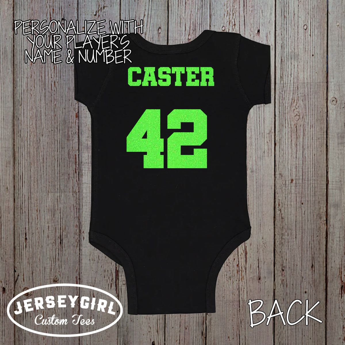 Glitter Daddy's Biggest Fan Volleyball Bodysuit / Shirt