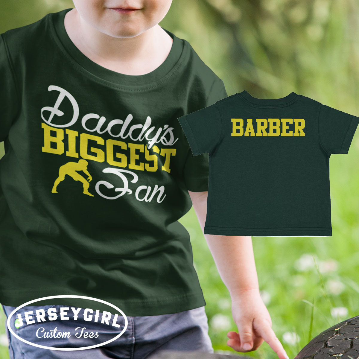 custom Daddy's Biggest Fan wrestling bodysuit / toddler shirt