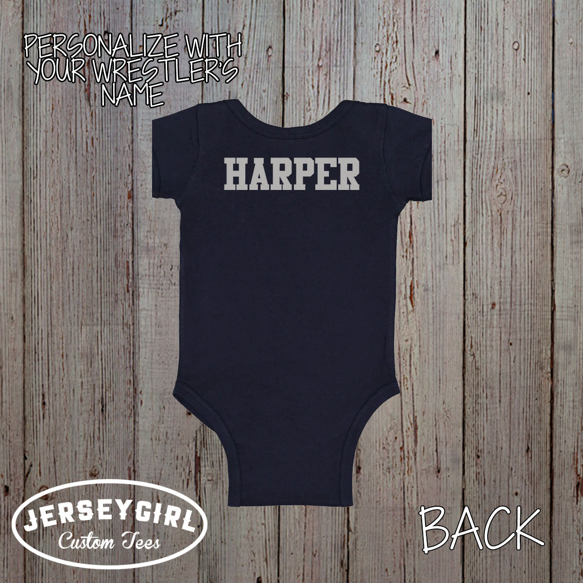 custom Daddy's Biggest Fan wrestling bodysuit / toddler shirt