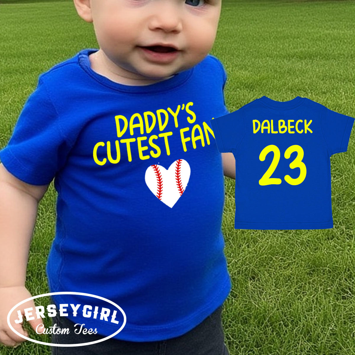Daddy's Cutest Fan Baseball Bodysuit / Toddler Shirt