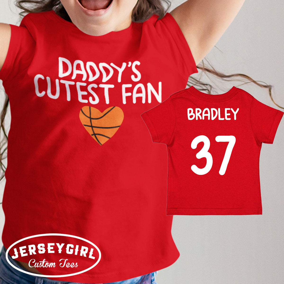 daddy's cutest fan basketball shirt